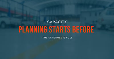 Capacity Planning Starts Before the Schedule Is Full
