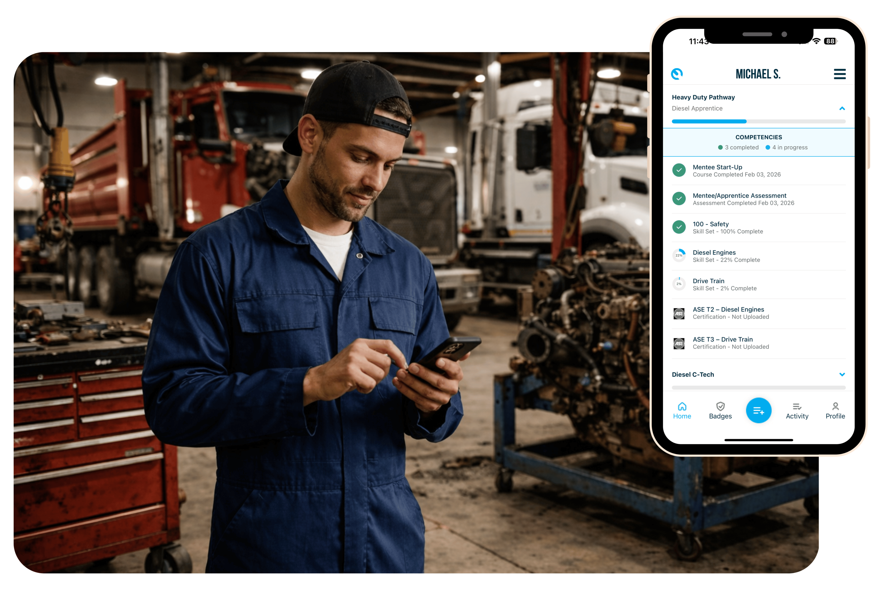 Tech Proficiency Platform for Heavy-Duty Diesel Shops and Dealerships